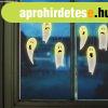 Halloween-i LED ablakdekor - g�l - szellem - 85 cm