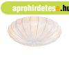 Design mennyezeti l�mpa feh�r selyemmel 60 cm 5-l�mp�s - Plu