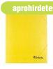 Gumis mappa, karton, A4, VICTORIA OFFICE, s�rga