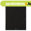 Gumis mappa, karton, A4, DONAU "Standard", fekete