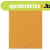 Gumis mappa, karton, A4, DONAU "Standard", narancs