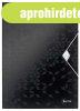 Gumis mappa, PP, A4, LEITZ "Wow", fekete