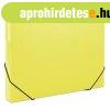 Gumis mappa, 30 mm, PP, A4, DONAU, �ttetsz� s�rga