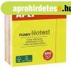 �ntapad� jegyzett�mb, 75x75 mm, 400 lap, APLI "Funny&qu
