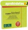 �ntapad� jegyzett�mb, 75x75 mm, 100 lap, APLI "Funny&qu
