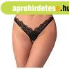 Obsessive - �ttetsz�, csipk�s tanga (fekete)