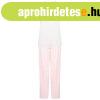 Towel City N�i hossz� pamut pizsama szett - Feh�r / r�zsasz�