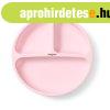 BabyOno hromrekeszes szilikon tnyr tapad alj - rzsasz