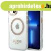 Guess GUHMP13MHTRMD iPhone 13 6.1" arany kem�nytok f�m 
