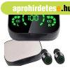 Vezetk nlkli Bluetooth flhallgat LED tlttokkal s mik