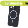 Silicon MagSafe-kompatibilis tok iPhone 16 Plus - fekete