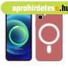 iPhone 14 Plus m�gneses szilikon tok, Piros