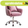 Steppelt karf�s irodai fotel, p�rn�val, r�zsasz�n - ROSALIND