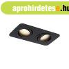 Lekerek�tett s�llyesztett spotl�mpa fekete GU10 50mm forgath
