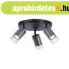 Mennyezeti spotl�mpa gunmetal kerek 3-l�mp�s forgathat� �s �