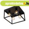 Ipari mennyezeti l�mpa fekete 40 cm 4-l�mp�s - Cage