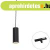 Design hanglamp zwart incl. rail adapter 1-fase - Slimline T