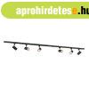 Modern s�nrendszer 6 fekete spotl�mp�val, 1 f�zis�, 200 cm -