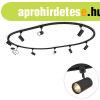 Modern s�nrendszer 8 fekete spotl�mp�val, 1 f�zis�, ov�lis, 