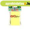 Jegyzett�mb �ntapad�, 50x75mm, 100lap, Evo s�rga
