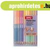Sz�nes ceruza k�szlet, k�tv�g�, h�romsz�glet�, APLI "Pa