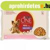 Purina ONE 4x85 g MINI DELICATE Lazac+rizs+srgarpa szszba