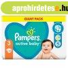 Pampers active baby giant pack nadrgpelenka 3 midi 6-10kg 9