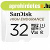 SanDisk MICRO SDHC krtya HIGH ENDURANCE 32GB,100 MB/S,C10,U