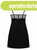  Sharlotte chemise & thong black  S/M 