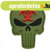WARAGOD Tapasz 3D Punisher Biohazard OG 7.5x5.6cm