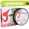 Daiwa J-Braid X8 Braid Chartreuse 300m 0,42mm fonott zsinr 