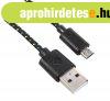 Adatkbel s tlt (USB - microUSB, 200cm, sztt / cipfz 