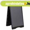 Fekete A-alak HDPE jrda megllttbla 45x7x84,5 cm
