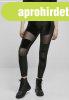 Urban Classics Ladies Velvet Tech Mesh Leggings black