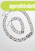 Urban Classics Basic Diamond Necklace And Bracelet Set silve