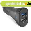 SBS Autadapter Mini 2x USB, 2,4 A, 12/24V, fekete