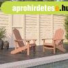 2 db barna HDPE kerti adirondack szk