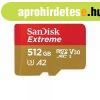SanDisk microSD extreme krtya 512GB, 190/130 MB/s, A2 C10 V