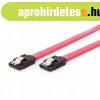 Gembird SATA3 30cm data cable metal clips Red