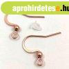 Rozsdamentes flbeval alap - golys - 16x19mm - rose gold s