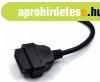 OBD2 16pin szerelhet kbel adapter anya diagnosztikai inter