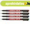 Alkoholos marker 0,6mm, 141F OHP Edding piros