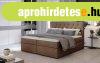 Loree 160x200 boxspring gy matraccal vilgos barna