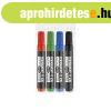 Alkoholos marker kszlet, 3mm, kerek hegy Ico 11XXL, 4 klf.