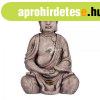 Dekoratv kerti figura Buddha, szrke