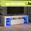 magasfny fehr TV-szekrny LED-lmpkkal 140 x 36,5 x 40 c