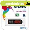 ADATA 8GB C008 USB 2.0 pendrive BOX fekete-piros