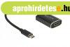 Delock 62988 HDMI - USB Type-C Adapterkbel Fekete