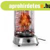 OneConcept Kebap Master, vertiklis grill, 1800 W, ezst