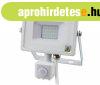 Mozgsrzkels PRO LED reflektor hideg fehr 20W/100 IP65